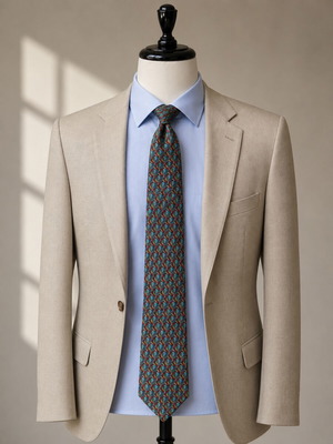 Charles Jourdan authentic silk tie