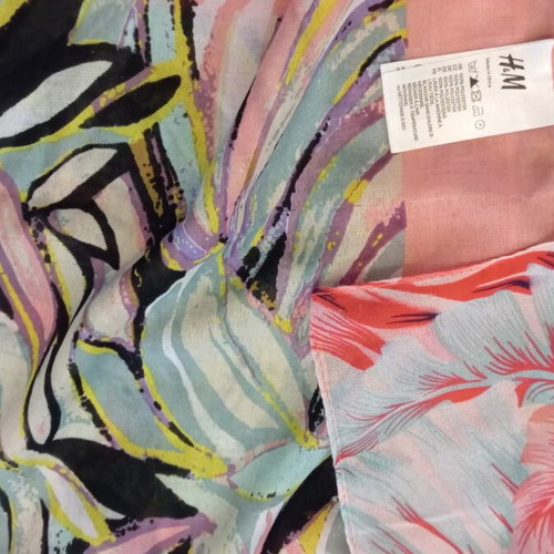 Scarves pack of 10 like new, H&M, Mexx, Orsay, multicolor turquoise