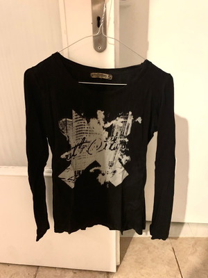 Attrattivo blouse used, long sleeve, black, size S