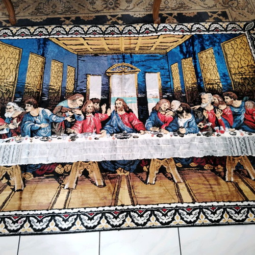 Vintage wall tapestry The Last Supper by Leonardo da Vinci new