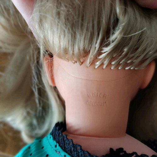 Unikca Belgium doll used, height 43cm