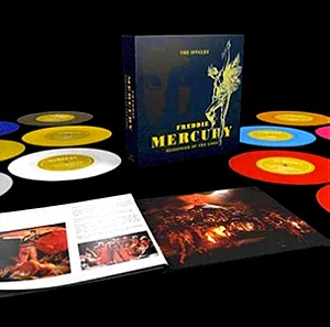 FREDDIE MERCURY'' MESSENGER OF THE GODS: THE SINGLES''(limited edition13x7" Coloured VINYLS box set)