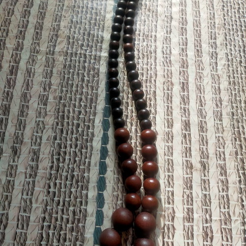 Wooden worry beads