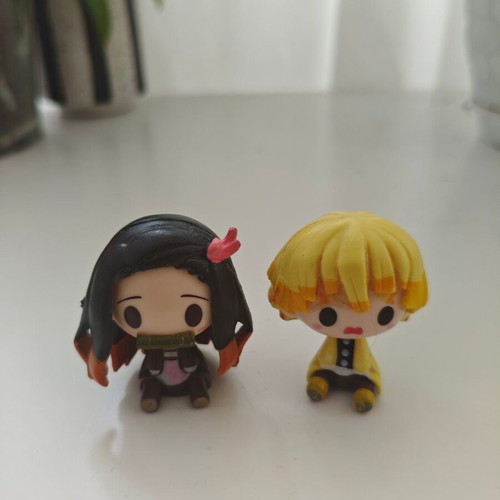 Demon Slayer Nezuko and Zenitsu figures like new, chibi style