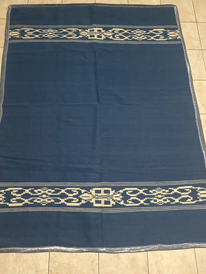 Vintage handmade wool rug on loom used, 153x203cm