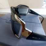 Vogue sunglasses used, black with scratch on lens