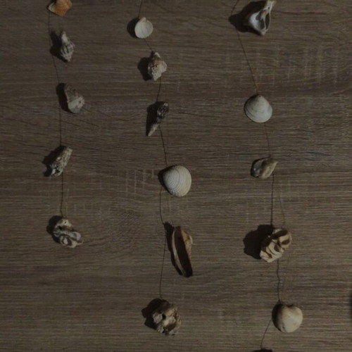 Handmade decorative wall hanging with shells new