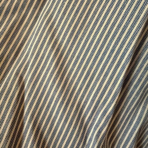 Striped men's shirt size L like new, blue and white