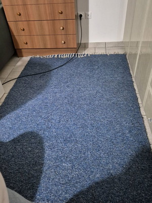 Χαλί μαλακό μπλε σαν καινούργιο 130 x 190