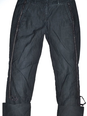 Marithé + François Girbaud trousers size 34, black and silver