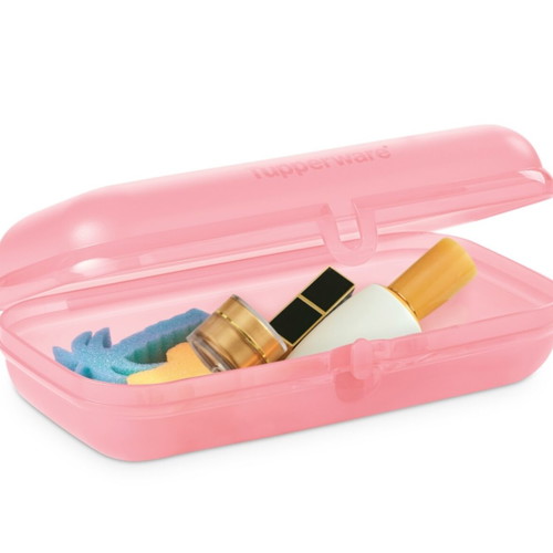 Tupperware Large Twin Container New Pink 22.5×12.5×6.8cm