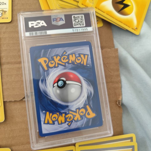 Lt Surge Theme Deck Pokemon Gym Heroes with 52 cards and PSA 5 Lt Surge Magneton used