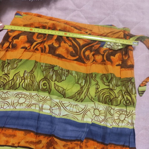 Vintage summer skirt used, multicolor, size M