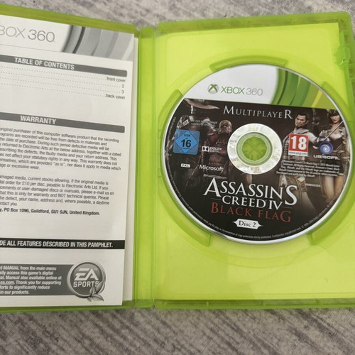 Assassins Creed Black Flag Disc 2 Xbox 360 game used