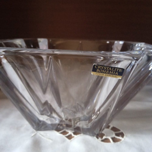 Crystallite Bohemia Metropolitan crystal coupe 30.5 cm new