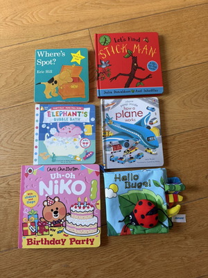 Interactive English Children's Books bundle of 6, like new