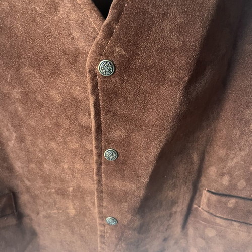 Vintage Loredo men's suede vest XL like new, brown