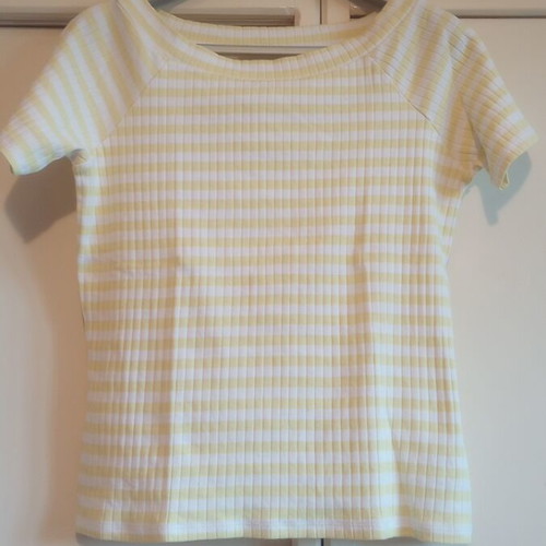 M&S Collection Women's Striped Blouse Yellow Mix New Size 44