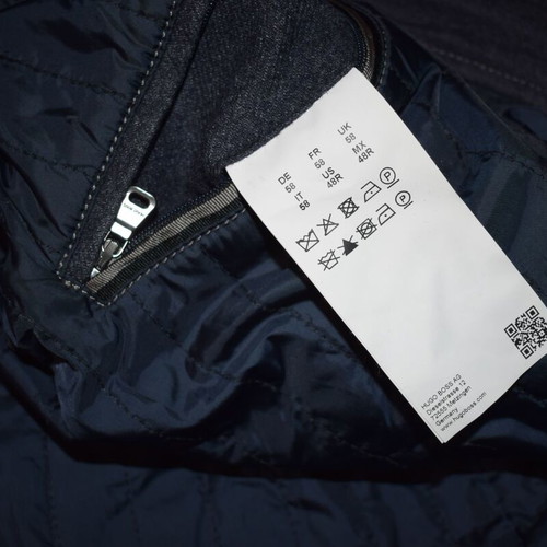 Hugo Boss wool coat size 58 used, gray