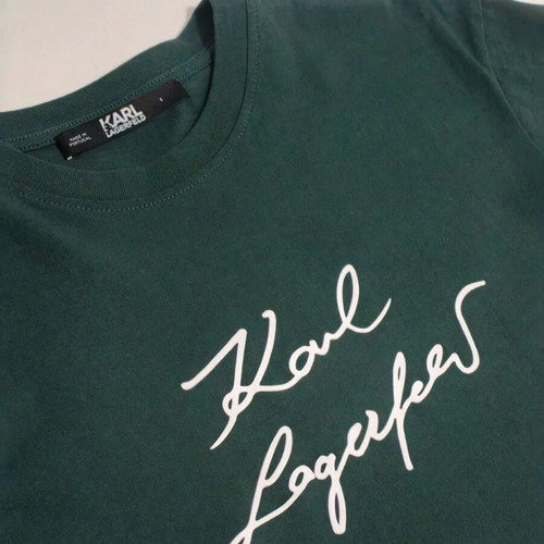 Karl Lagerfeld men's short-sleeve t-shirt new, green, size S