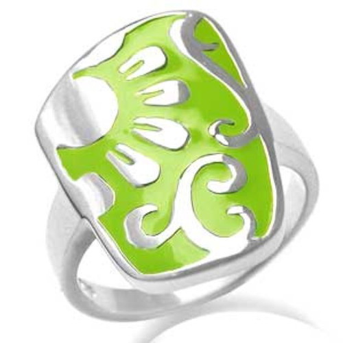 Fashion 925 silver ring with enamel new