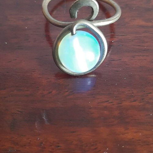 Ring used with moonstone