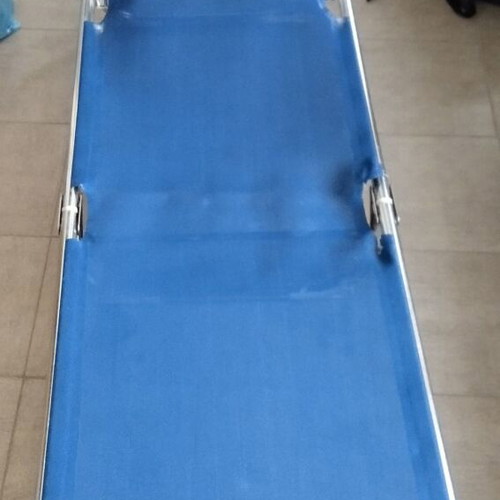 Professional blue beach lounger