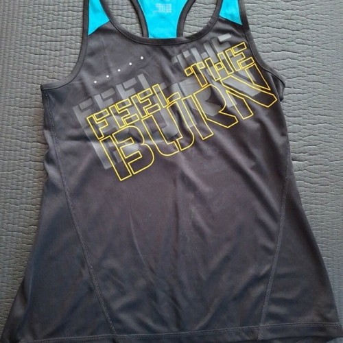 Crivit Sports Tank Top like new, black and blue, size S