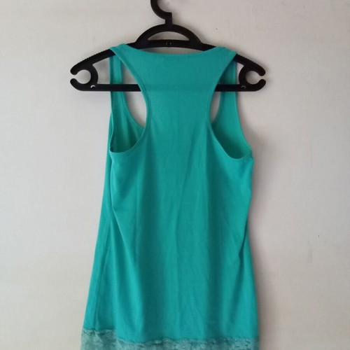 Summer blouse Enzzo used, turquoise, size S