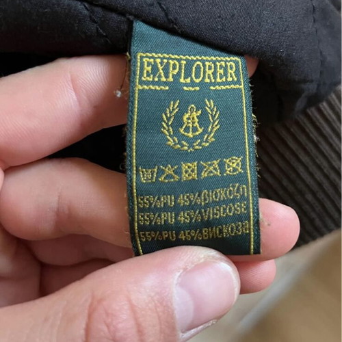 Explorer Jacket Bomber Large with removable hood like new, brown