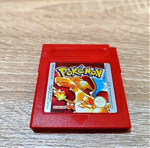 Pokemon Red Ευρωπαική έκδοση με αλλαγμένη καινούργια μπαταρία.