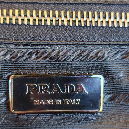 Prada shoulder bag in black nylon