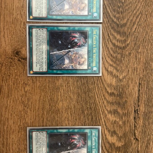The Fallen And The Virtuous Playset new, 2 Ultra Rares and 1 Secret Rare