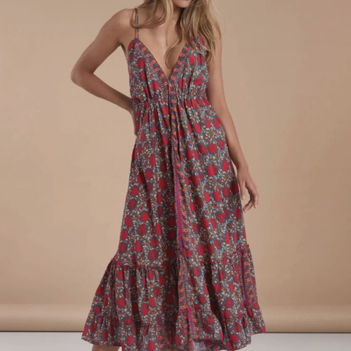 Satin dress Celestino like new, multicoloured pink