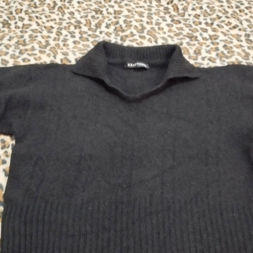 Kraftwork Crop Pullover like new, black, size S
