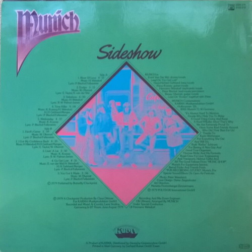 Munich album Sideshow LP like new, electronic