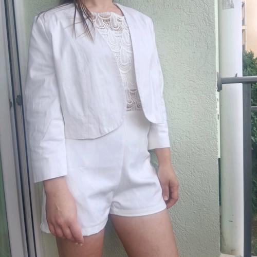 White short women's jacket