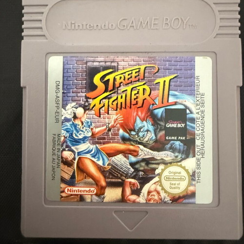 Street Fighter II Nintendo Game Boy касета употребявана с предпазен калъф