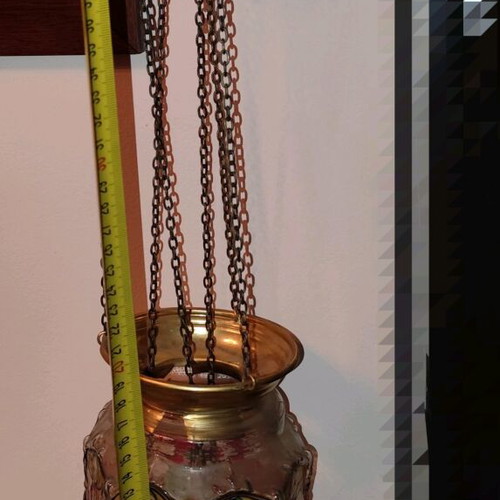 Hanging lamp new with mechanism and fusing glass