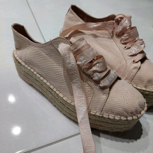 Espadrilles Bershka used, size 37, pink