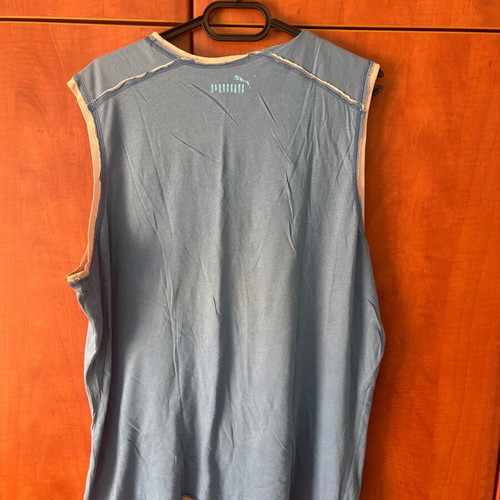 Puma Original Masters sleeveless shirt used, blue, vintage
