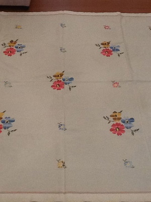 Woven Cretan Tablecloth 1.60m x 1.60m like new