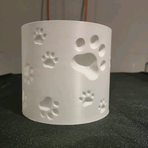 Flowerpot with pet paw prints new