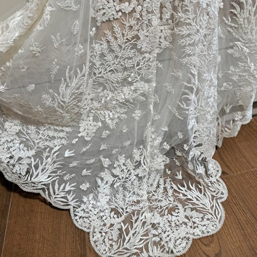 Vera Paul wedding dress like new, white, handmade from Kolonaki