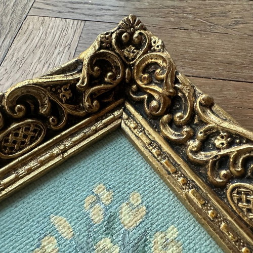Small painting with frame like new, vintage, retro