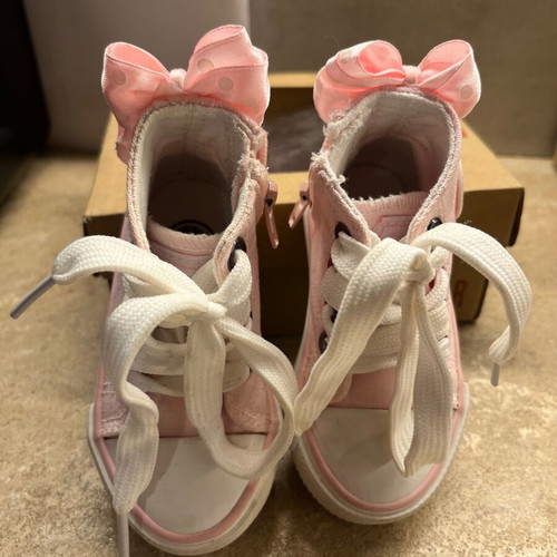 Big Star kids boots size 18 pink with bow like new