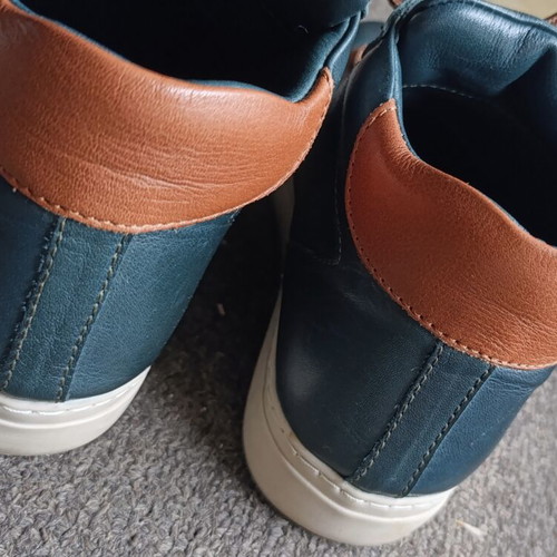 Safe Step leather ankle boots size 35 new, green