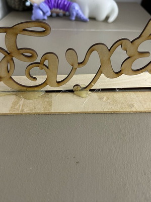 Wooden decorative stand used for wedding or baptism table decor