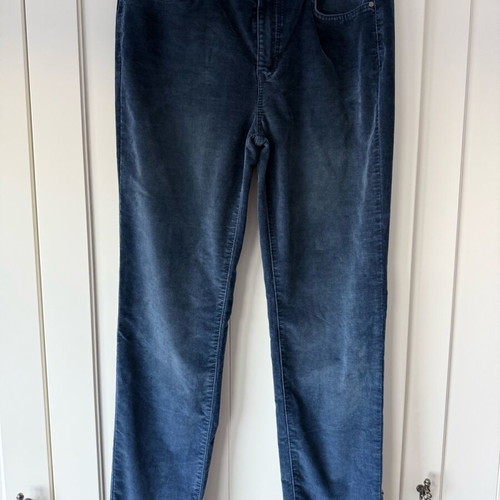 Massimo Dutti women's slim corduroy pants blue like new
