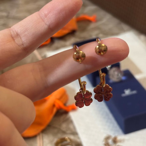 Folli Follie gold multifunctional hoop earrings like new